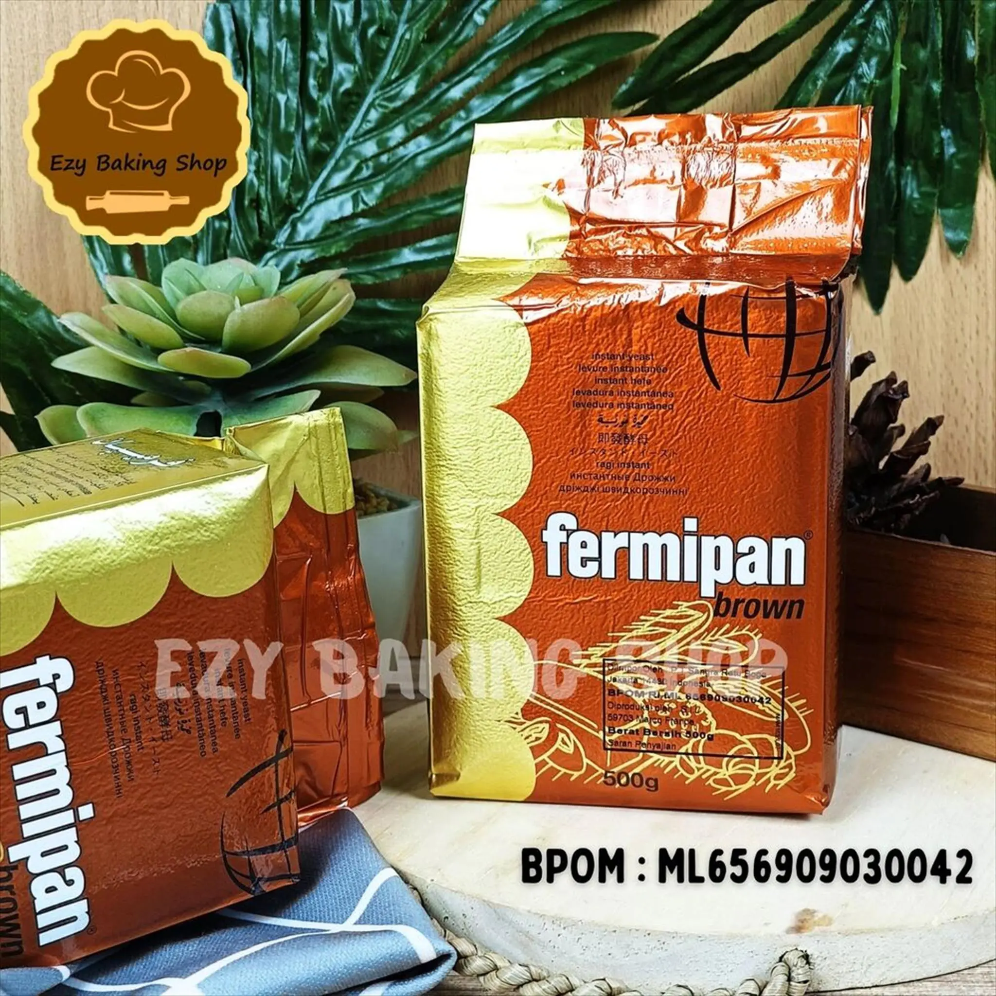 Fermipan Brown Yeast 500gr (Ragi Instant)