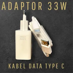 Charger OPP0 33W Adaptor Plus Kabel Data support SUPERVOOC Charging Adapter Cable