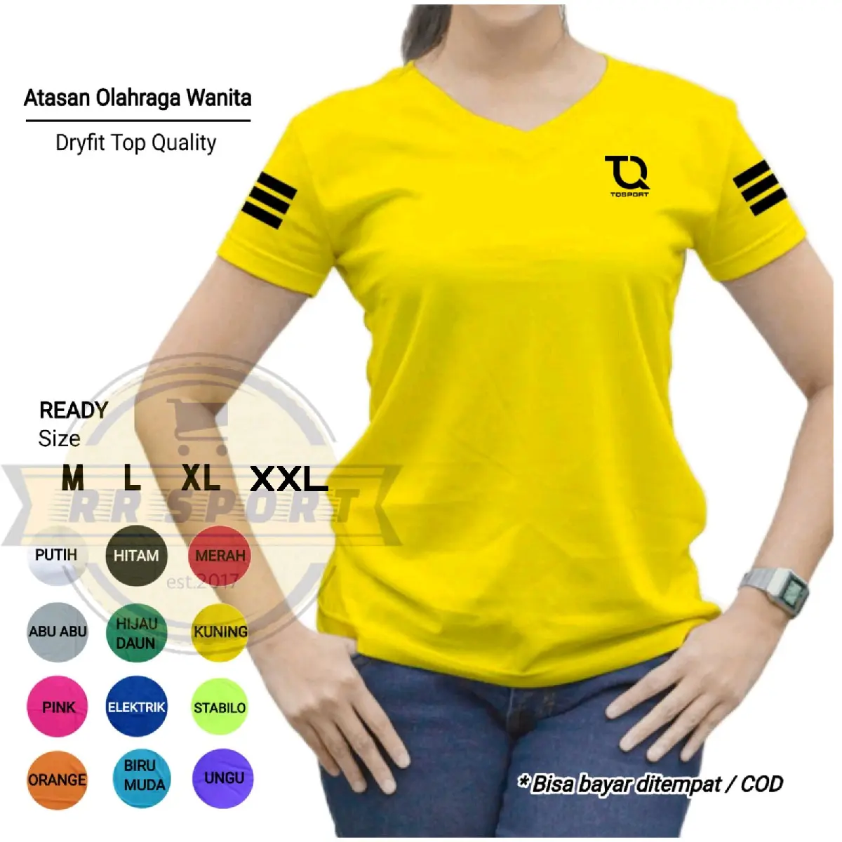 baju olahraga wanita kaos senam aerobic cewek baju atasan senam fitnes zumba lengan pendek Tq 02