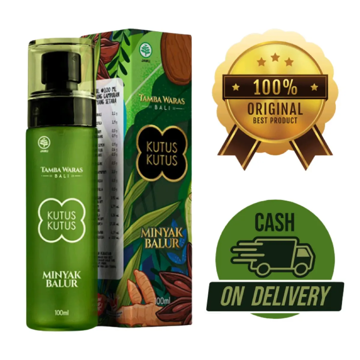 MINYAK KUTUS KUTUS ASLI BALI 100ML (KEMASAN BARU)