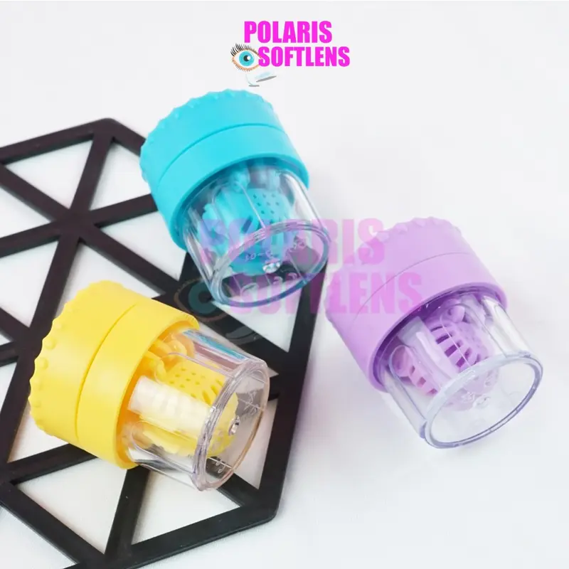 Manual Rotary Washer - Alat Pencuci Softlens Berputar Warna - Pembersih Soflens Soflen Lens Eye 2