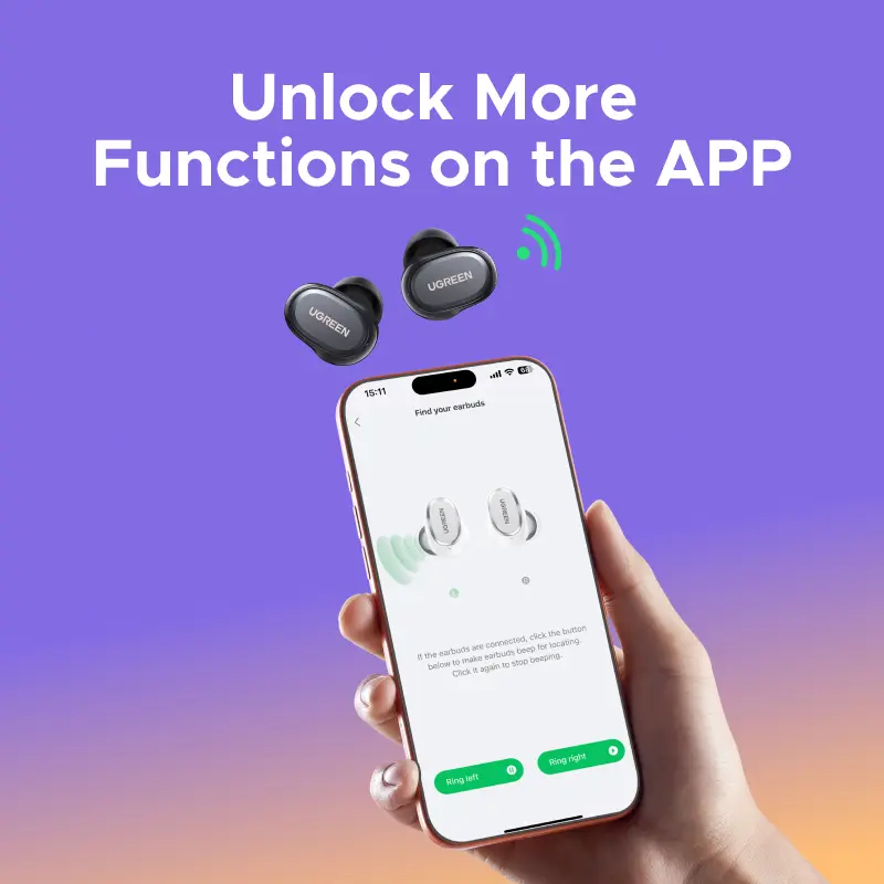 UGREEN HiPure Dots, Tai nghe Bluetooth 6.0, Không dây với thời lượng pin dài, Độ trễ siêu thấp 80ms, Khử tiếng ồn AI, Phù hợp chơi game & học tập, Compatible with iPhone 17 Pro Max, 16 Pro Max, Model: 75627 | BigBuy360 - bigbuy360.vn UGREEN HiPure Dots, Tai nghe Bluetooth 6.0, Không dây với thời lượng pin dài, Độ trễ siêu thấp 80ms, Khử tiếng ồn AI, Phù hợp chơi game & học tập, Compatible with iPhone 17 Pro Max, 16 Pro Max, Model: 75627 | BigBuy360 - bigbuy360.vn