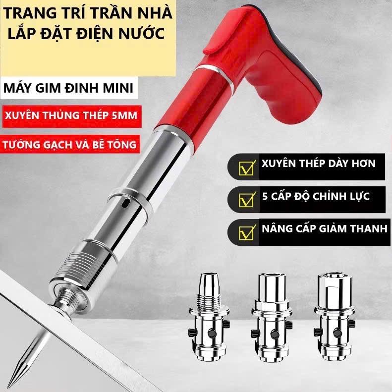 [Tặng 100 đinh] Máy bắn đinh Kpusi S4 - Bắn đinh bê tông, sắt thép 1