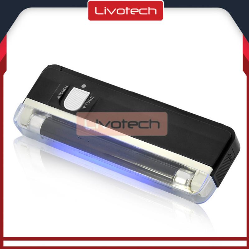 Detektor Uang Mini Portable dengan Lampu UV - Hitam 6