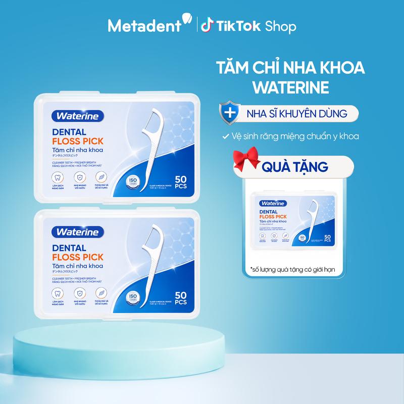 Tăm chỉ Waterine - Vệ Sinh Kẽ Răng, Chỉ Mảnh, Làm Sạch Kẽ Răng