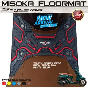 Misoka Floormat Stylo 160 Rubber Karet Tebal 5 mm Anti Slip Karpet Motor Matic Keren