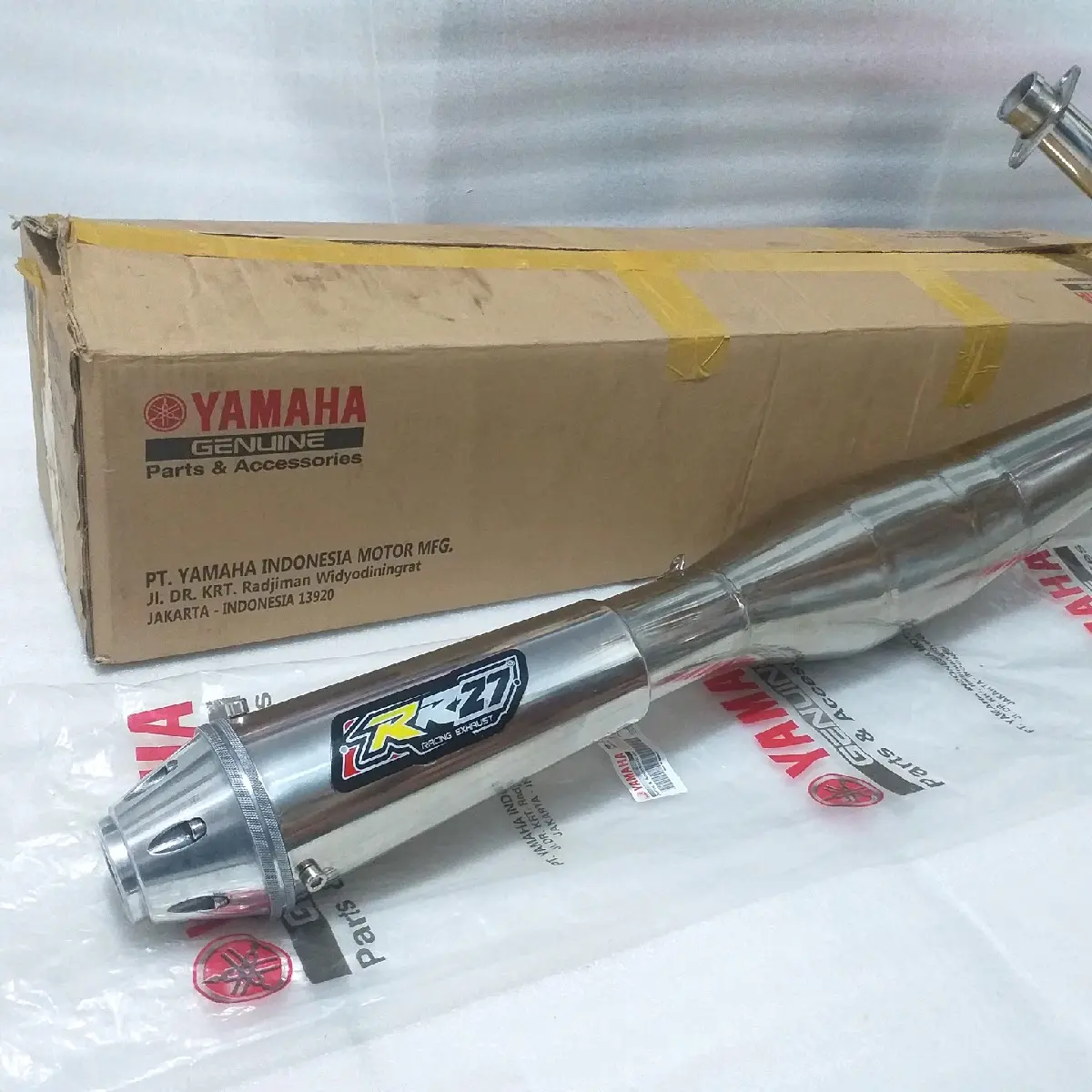 Knalpot RX KING Kolong Japstyle Chrome Original RR27 suara Super Garing Ngebas Motorcycle
