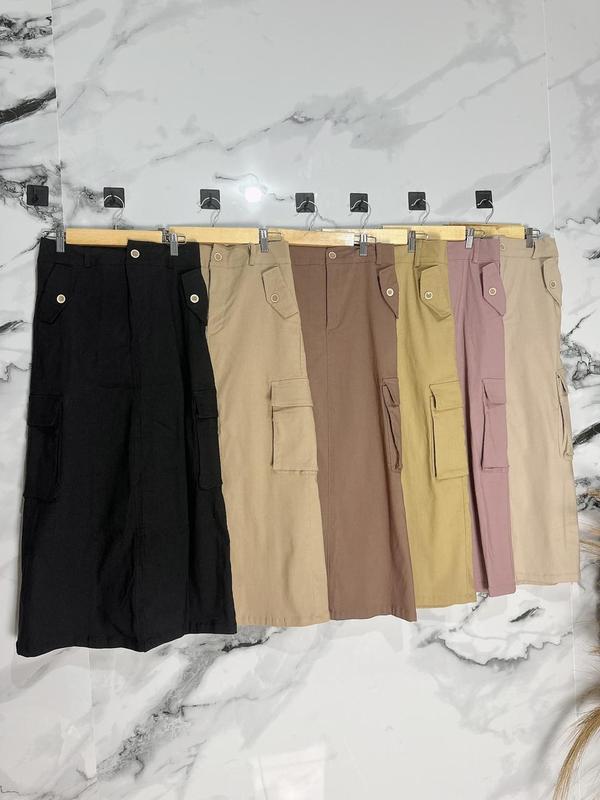 "Joanna" New Rok Spain Kargo Bahan Softjeans Import / Maxi Rok / Korean Style 7