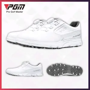 PGM Golf Shoe Men Knob Lace BOA Golf Mens Shoes Waterproof Anti Slip Anti Air