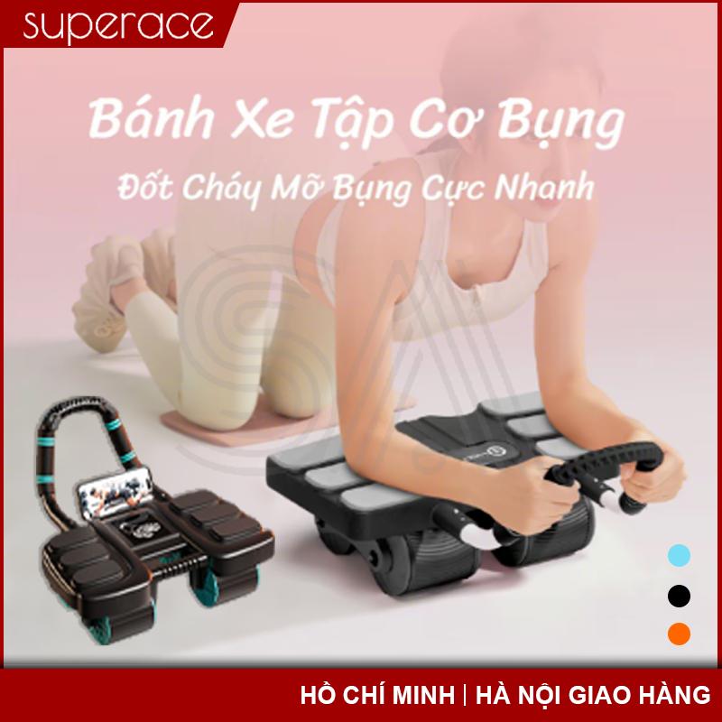 Máy Tập Bụng 4 Bánh,Có Hỗ Trợ Tự Động Bùng Nổ, Tặng Kèm Miếng Đệm Đầu Gối Miễn Phí Tập Luyện Bụng, Bó Sát Eo, Tập Luyện Cánh Tay, Bài Tập Gập Nhà, Hoàn Hảo