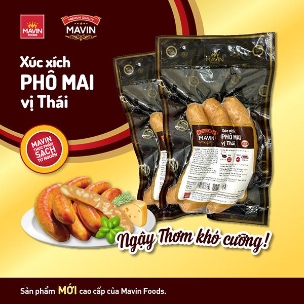  Xúc xích Phô Mai vị Thái 300g - Chuẩn vị Thái đẫm phô mai thơm ngậy khó cưỡng 