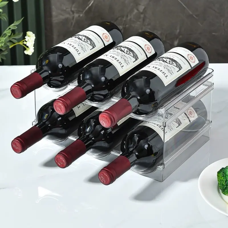 uniso rak botol organisir acrylic transparan dapat di susun tingkat bottle organizer rac transparent Acrylic 3