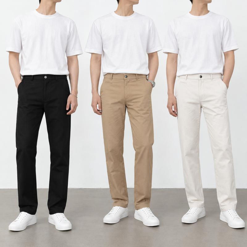 Quần Dài Kaki Nam Vải Kaki Nhung Co Giãn Menswear - Quần Tây Kaki Nam Ống Đứng Thanh Lịch 3 Màu Kem Đen Nâu Dễ Phối Đồ (Size S-2XL)