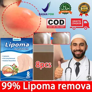 Krim pelembap tubuh Plaster Lipoma Obat Benjolan Lipoma Krim Benjolan Di Leher Tangan Ketiak Benjolan Di Leher Punggung Pundak Kaki Selangkangan Telinga Gondok Hipertiroid Kelenjar Tiroid Limfoma Limpoma Kelenjar Obat Herbal [1 Pack 8 pcs ]