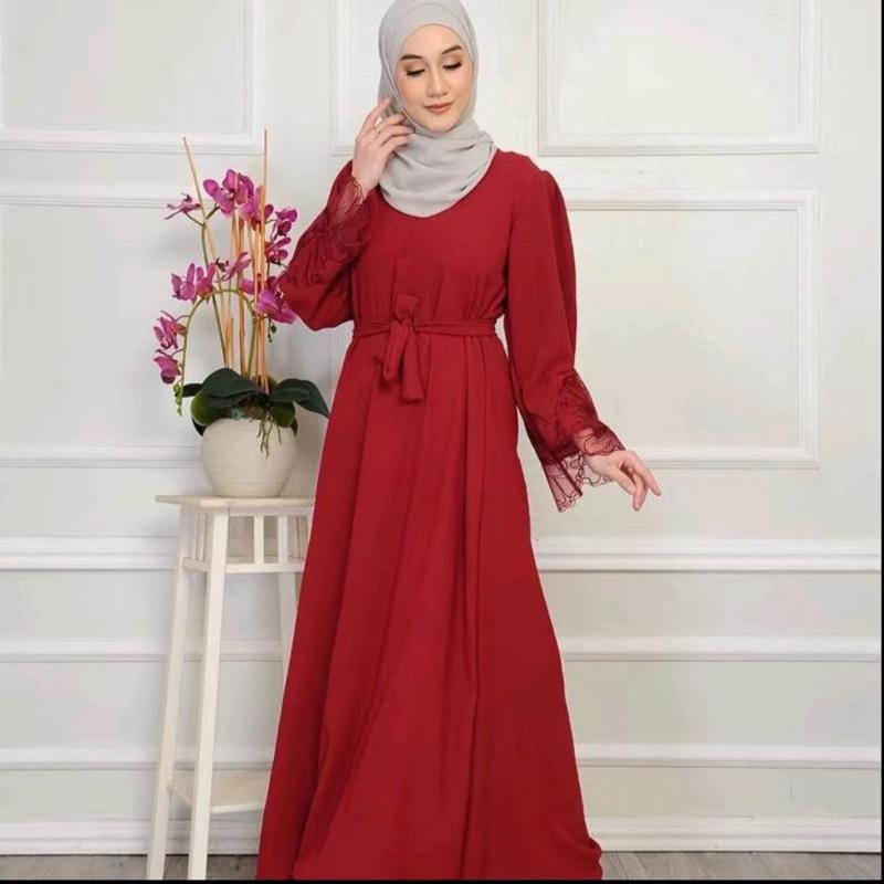 Abaya Humira Iran Lase Ada Size S L XXL Muslimah TikTok Shop Malaysia