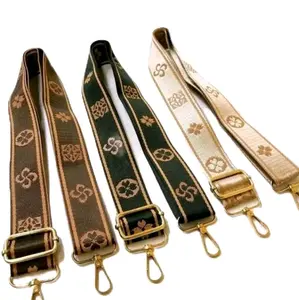 Tali Tas Wanita Poliester Tebal Import Model Terbaru Pengganti Tali Rusak Panjang 120 cm Lebar 4 cm AAC  GOLD terlaris