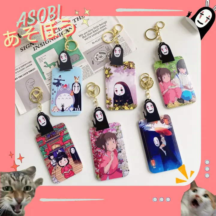 ASOBI CARD HOLDER ID / NAME TAG / ID CARD GHIBLI SPIRITED AWAY KAONASHI VIRAL BISA DITARIK