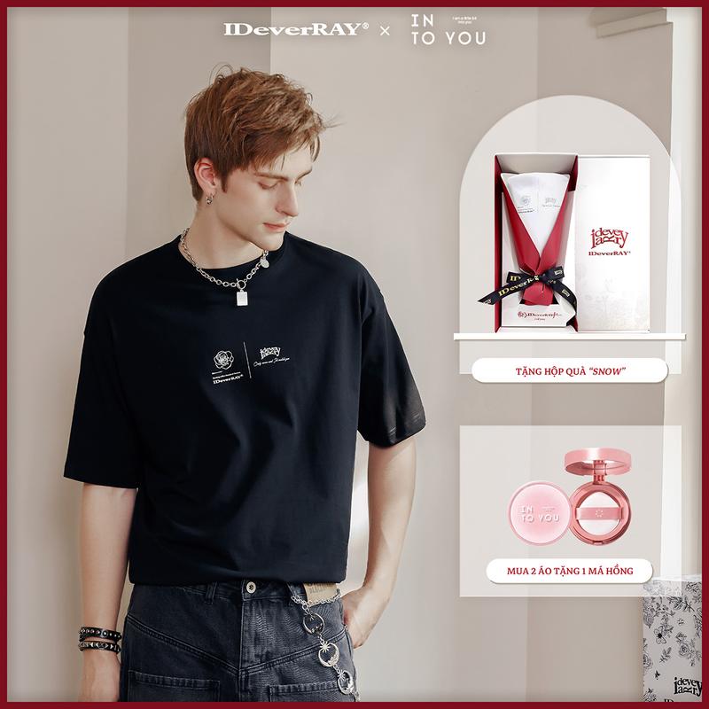 HỘP SNOW Áo thun IDeverRAY unisex nam nữ cao cấp thời trang chính hãng - Hộp quà tặng ETERNITY - Vĩnh cửu form oversize chất liệu vải cotton 230gsm