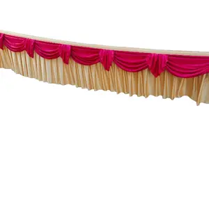 Skirting/Rok Meja Perasmanan Panjang 4 Meter Tinggi 75cm untuk Tampilan Rapi dan Elegan pada Meja Perasmanan Luas dan Tinggi