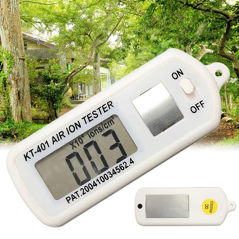 KT-401 AIR Aero Anion Tester Ion Meter Aeroanion Detector Negative Oxygen Strict Purifier Textile Polarity Concentration Range 1x10000 to 1999x10000 ions/cc