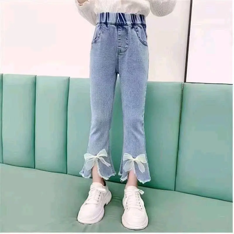 Celana Jeans Anak Perempuan Import Model Terbaru dengan Motif Lucu dan Bordir 3D Celana Cutbray Fashion 1