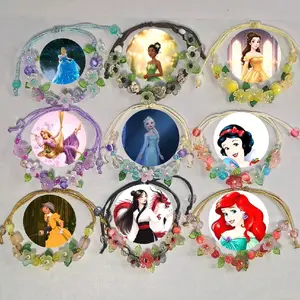 [FREE GIFT] Disney Princess Bracelets New | fairy bracelets | Aksesori wanita Gelang Manik Tali Giok aksesoris fashion