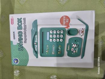 Product Review of Kids Children Piggy Bank Electronics ATM Saving Box Password Fingerprint Automatic Banking Toy from h**7 0