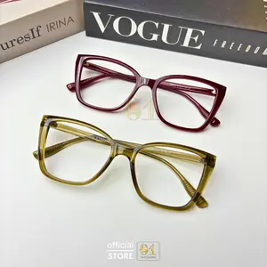 FRAME TR8901 - KACAMATA MODEL TERKINI DENGAN LENSA PHOTOCROMIC ANTI RADIASI BLUERAY & BLUECROMIC MINUS PLUS DAN PROGRESIF KACAMATA STANDARD OPTIC FREE BOX DAN LAP