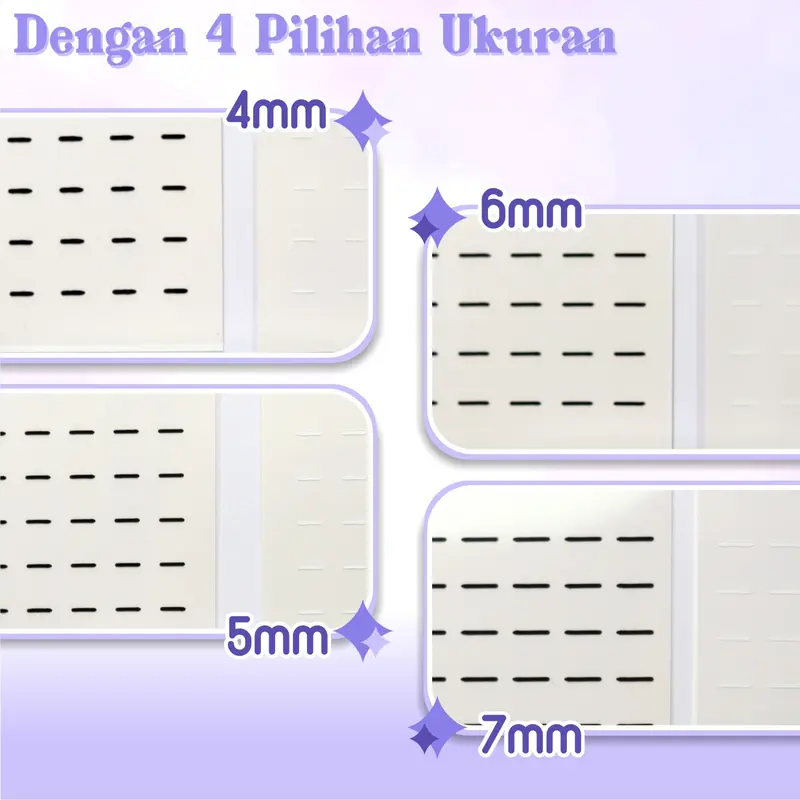 Perekat Lem Bulu Mata SIZE 4mm 5mm 6mm 7mm 108pcs/ box WARNA BENING DAN HITAM LEM BULUMATA INDIVDUAL ADHESIVE LEM EYELASH EXTENSION STRIP GLUE BULUMATA PALSU SATUAN CLUSTER Bulu Mata Palsu Lem Strip Stiker Eyelashes Glue Eyelash 2