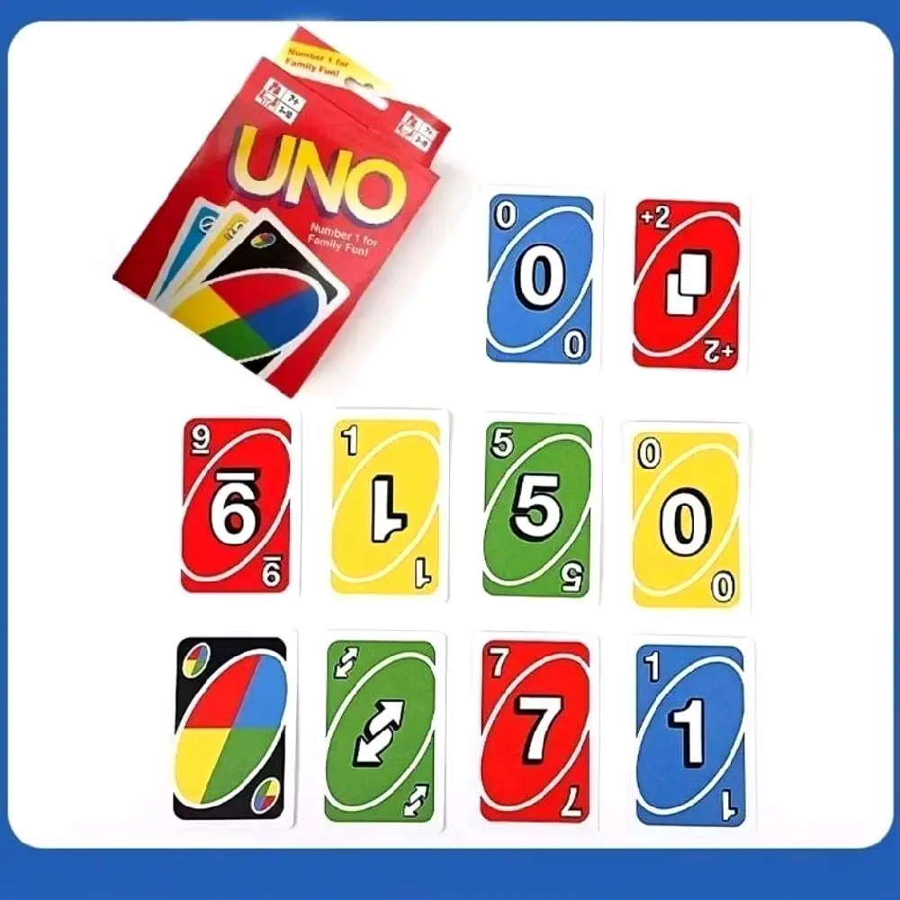 UNO Kartu Permainan Seru dengan 100 Kartu Warna-warni untuk Permainan Keluarga dan Teman Mainan Edukasi Anak