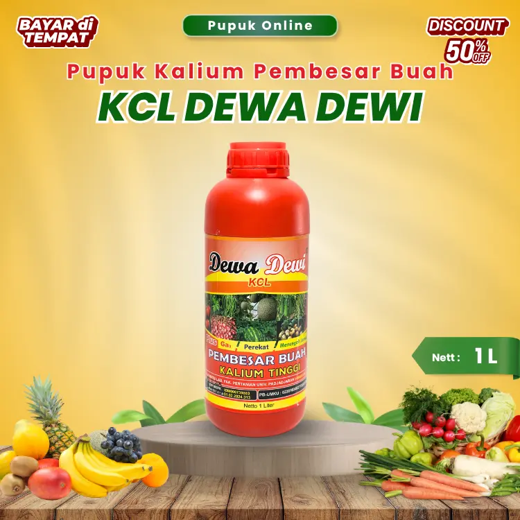 Dewa Dewi - Pupuk Cair Plus Silika 1 Liter - Merangsang Pertumbuhan, Unsur Hara Lengkap, Cocok Semua Tanaman