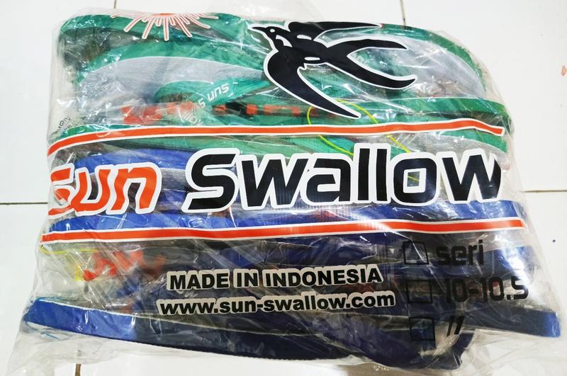 Product Introduction of ECERAN SATUAN DAN GROSIR 1/2LUSIN!!! Sandal Sun Swallow Karet Classic Jumbo 11(42) putih red Jepit Pria fleksibel sexy 7