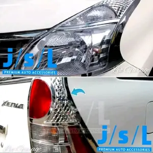 ALL NEW AVANZA XENIA 2012 2013 2014 PAKET GARNISH DEPAN BELAKANG HEAD TAIL LAMP LAMPU HEADLIGHT LAMPU STOP REFLEKTOR COVER LIST LIS LAMPU KROM CHROME SILVER VARIASI MOBIL