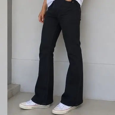 Celana jeans Cutbray pria bahan street/Cutbray jeans pria Nyaman Panjang Stretch Slim