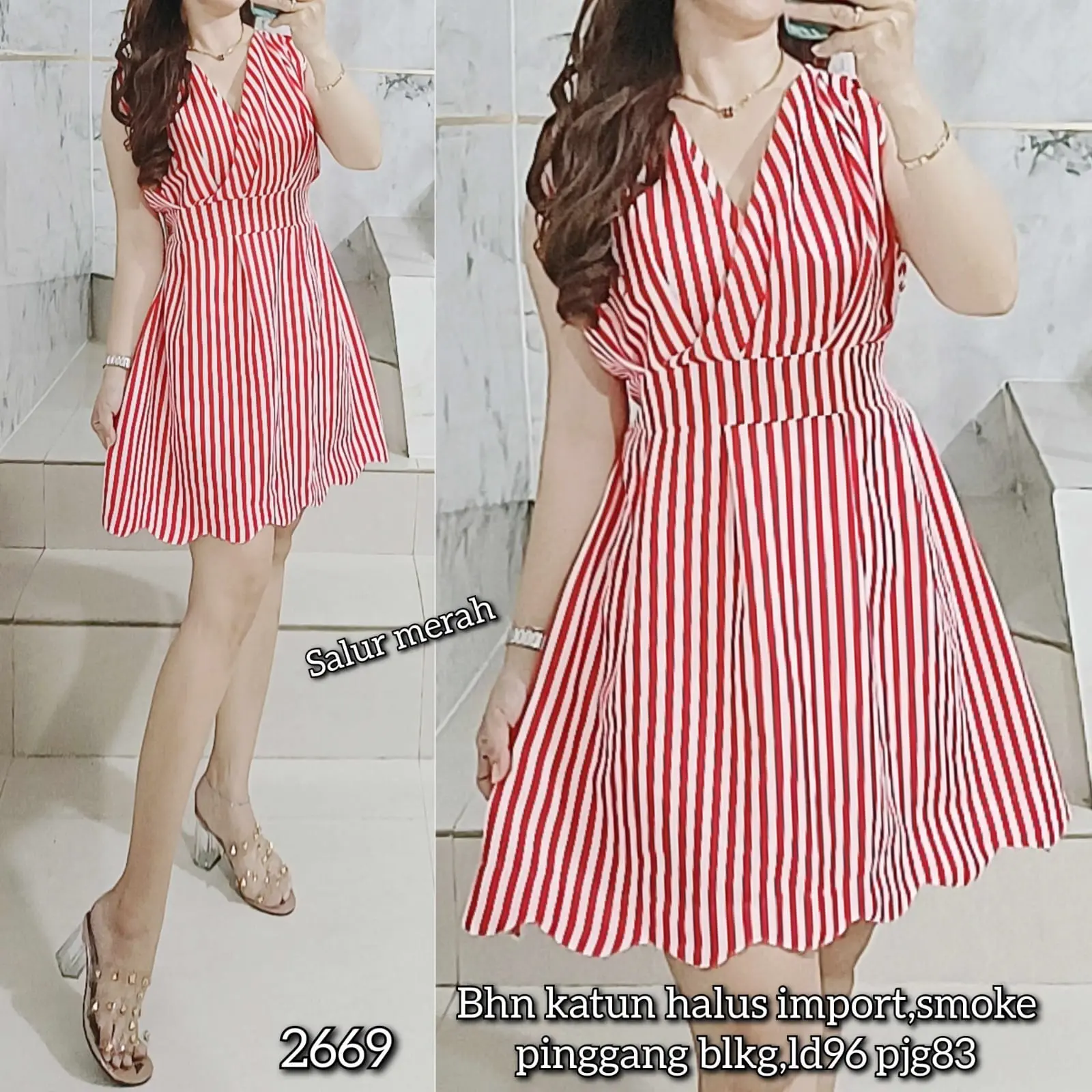 Dress kaki gelombang 2372/2669