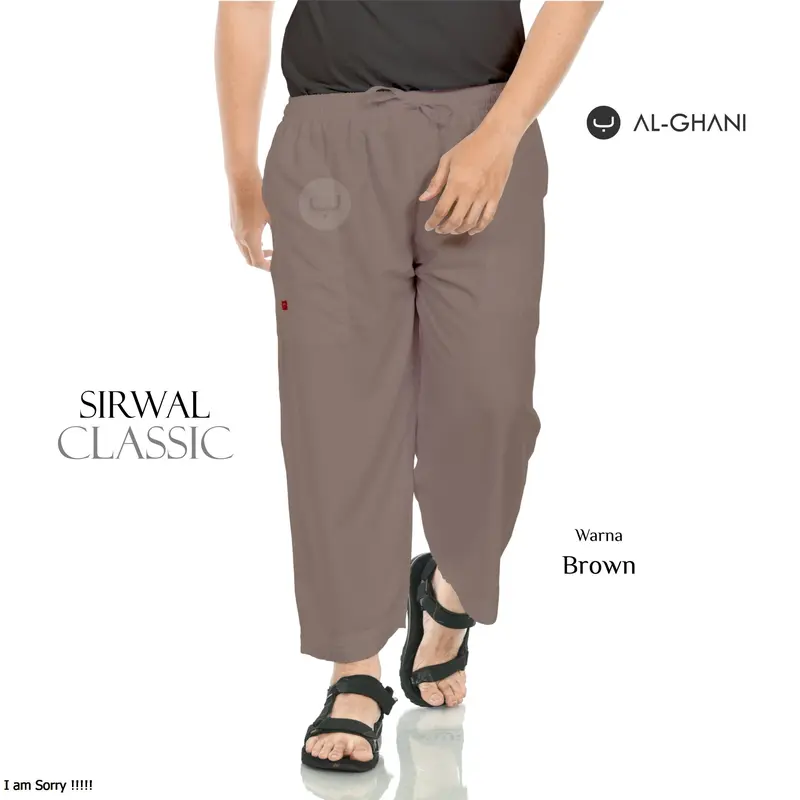PAKET ISI 3PCS, Celana Sirwal ALGHANI -Soft (untuk dalaman jubah, gamis/sarung), Celana Pria Muslim Dewasa 3