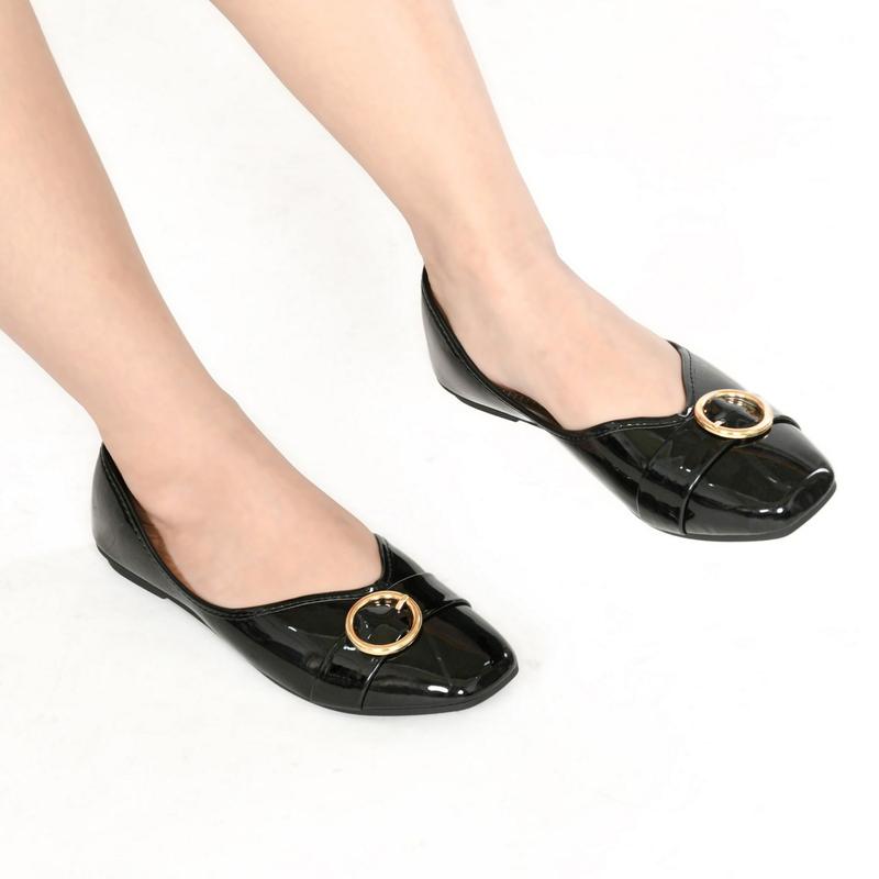 JIEHUA (BELI 2 GRATIS LIPSTICK) - Della Flatshoes Wanita Anti Slip Model Terbaru Kerja Kuliah Harian C24-98 6
