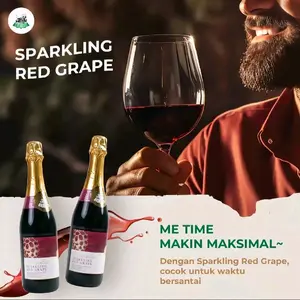 (SPARKLING RED GRAPE) minuman anggur "HALAL"