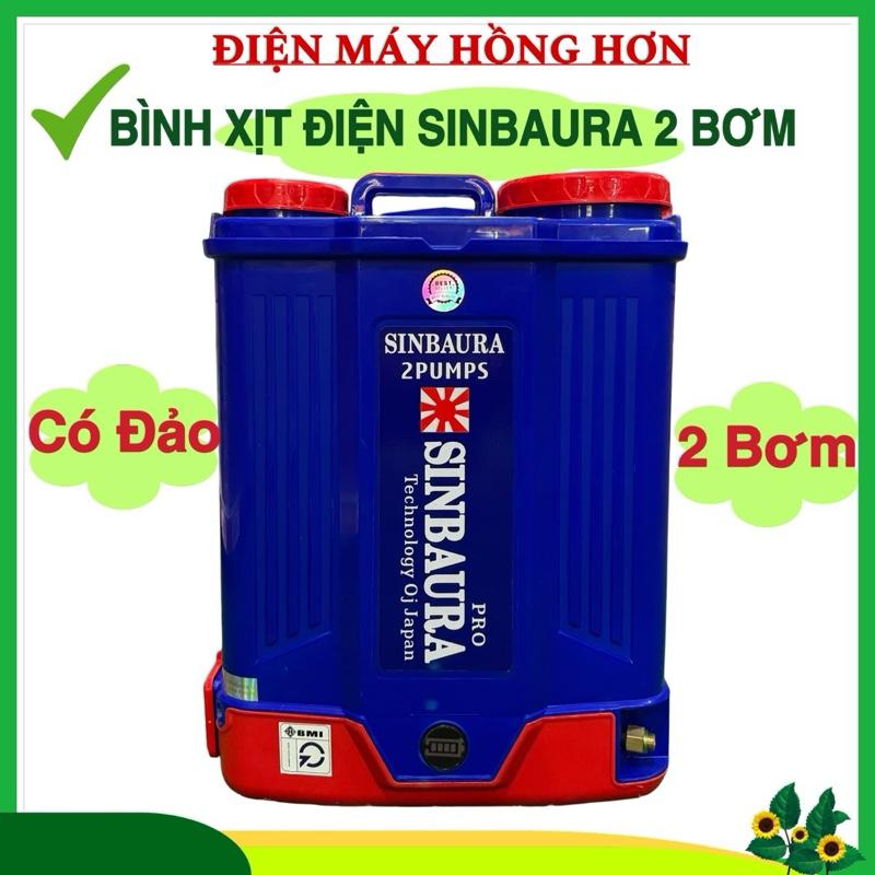 BÌNH XỊT ĐIỆN SINBAURA CÓ ĐẢO DÙNG ĐỂ PHUN XỊT TƯỚI CHO CÂY TRỒNG
