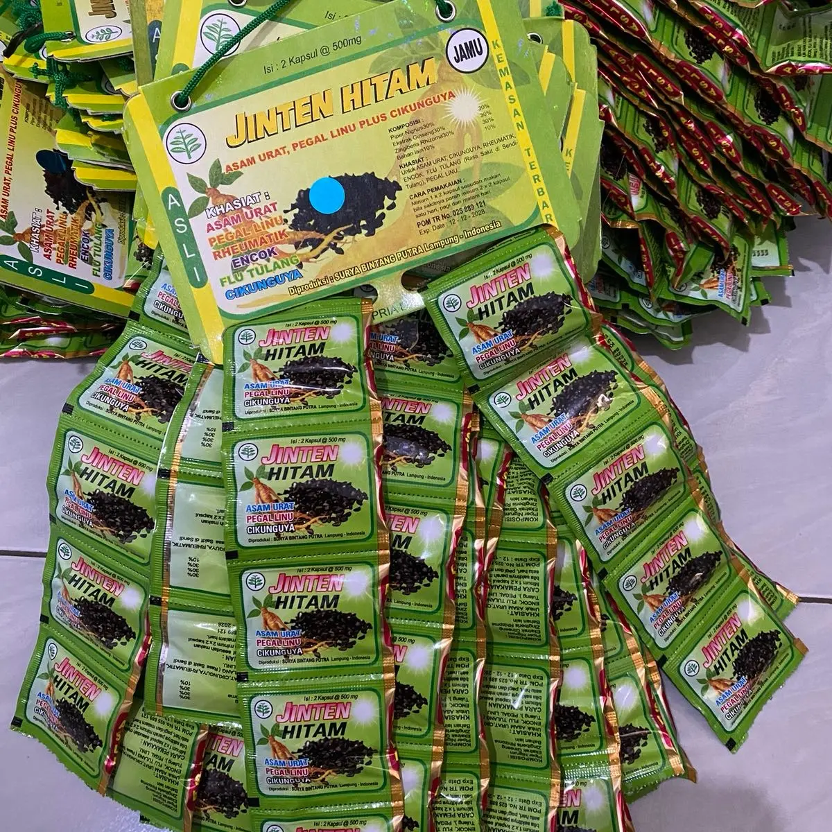jinten hitam isi 20 sachet update kemasan terbaru Kapsul Herbal
