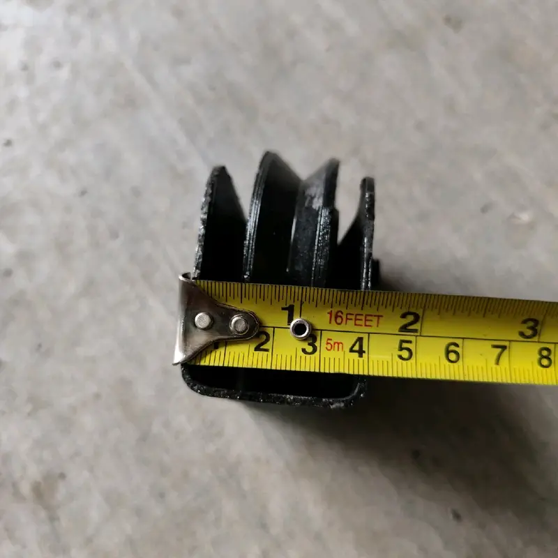 roda bubut besi cor 7cm roda pintu pagar pintu gerbang 1pcs 3