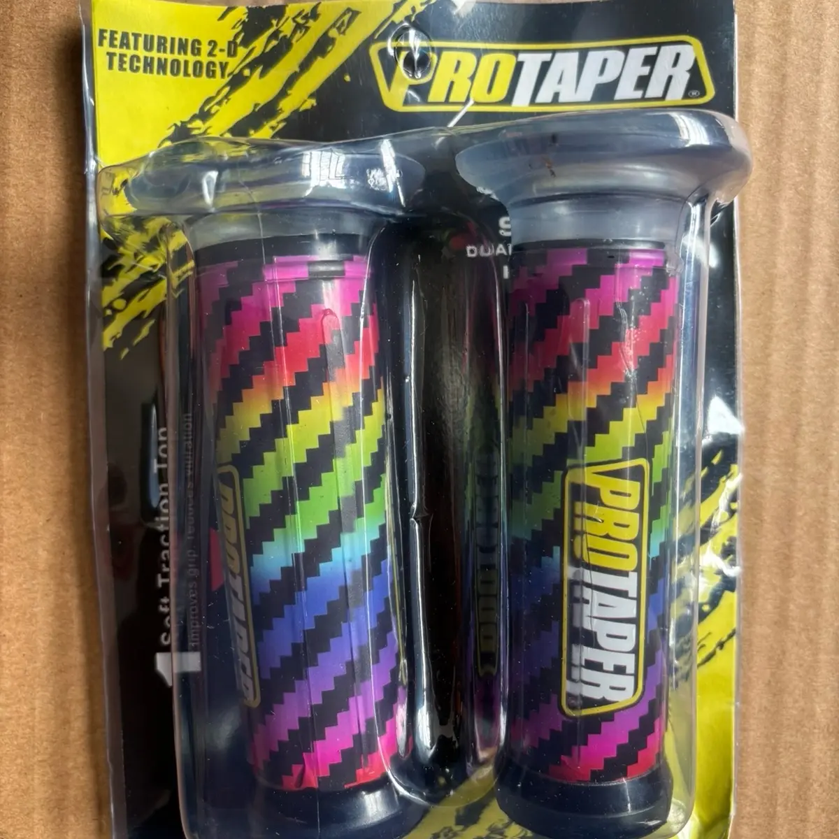 Handgrip Karbon Pelangi Protaper Variasi Universal Semua Motor Bisa