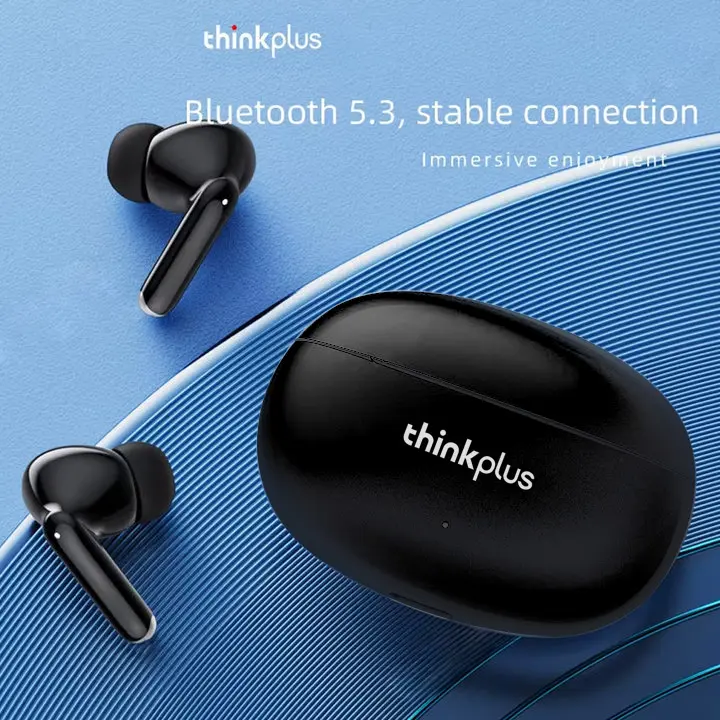 Lenovo Thinkplus LP40 Plus Earphone Nirkabel TWS Headset Bluetooth Headphone Pengurang Kebisingan 230MAh HiFi Stereo Earbud Olahraga dengan Mikrofon