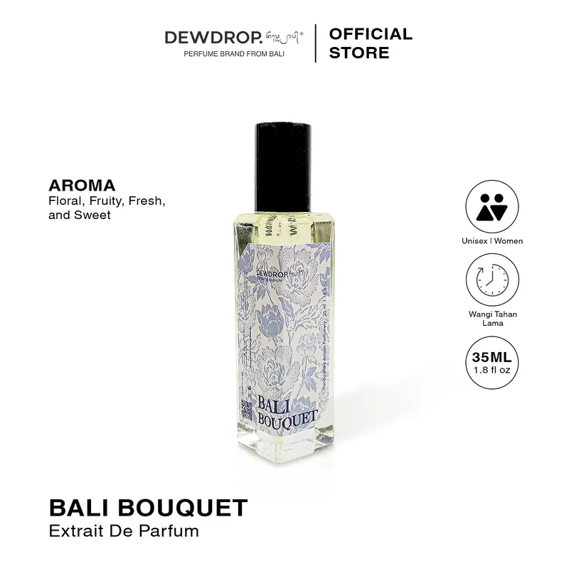 Dewdrop Extrait De Parfum Bali Bouquet 35 ml Wanita Tahan Lama Women Floral  Perfume Wangi Terwangi 35 ml