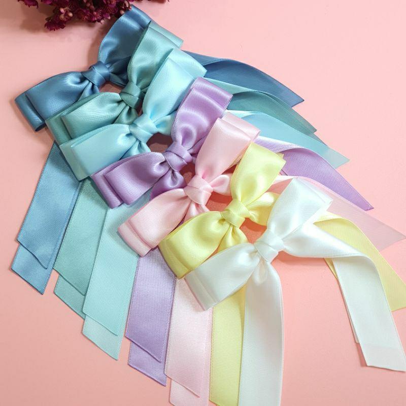 Hikaribows Jepit Rambut Pita Anak Dan Dewasa. Long Tail Bow. 0