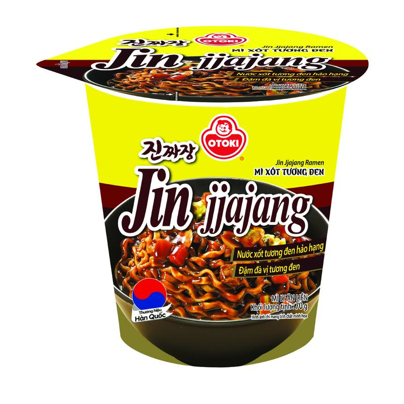  Combo 6 Mì Ly Jin jjajang xốt tương đen Otoki 70g 