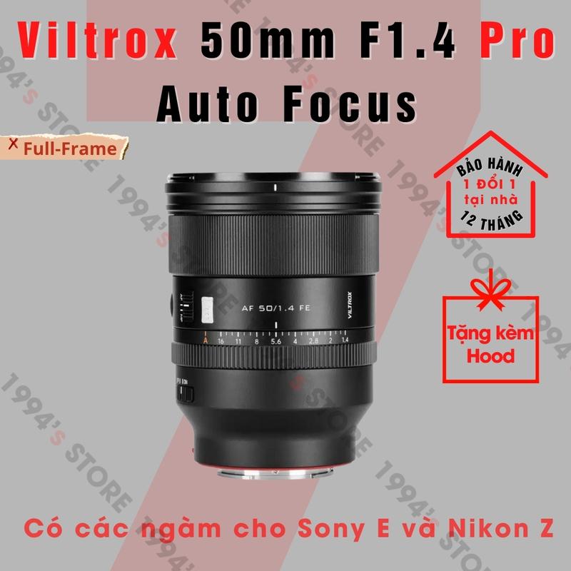 Ống kính Viltrox AF 50mm F1.4 Pro - Lens chân dung xóa phông có Auto Focus for Full-Frame dành cho Sony E/FE và Nikon Z