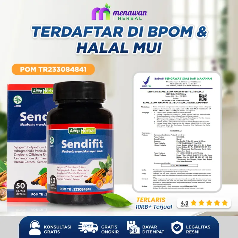 SendiFit Original - Herbal Nyeri Sendi Isi 50 Kapsul 3