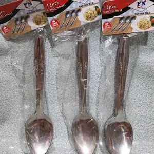 COD SENDOK MAKAN MURAH SENDOK DISKON SENDOK STAINLESS ISI 12PCS REALPIC SENDOK LUSINAN Kitchenware