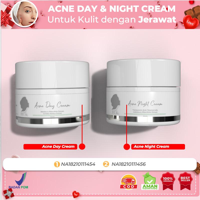 Acne Skincare IBTSkin / Krim wajah Berjerawat pagi & malam IBTSkin 3